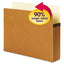 Supertab Pockets, 5.25" Expansion, Letter Size, Redrope, 10/box