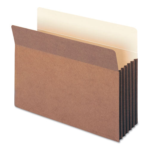 Redrope Drop-front File Pockets With Fully Lined Gussets, 3.5" Expansion, Letter Size, Redrope, 10/box