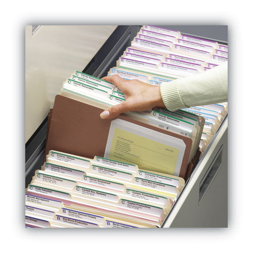 Redrope Drop-front File Pockets With Fully Lined Gussets, 3.5" Expansion, Letter Size, Redrope, 10/box