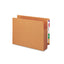 Heavy-duty Redrope End Tab Tuff Pockets, 5.25" Expansion, Legal Size, Redrope, 10/box