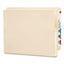 Manila End Tab File Pockets, 1.75" Expansion, Letter Size, Manila, 25/box