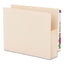 Manila End Tab File Pockets, 3.5" Expansion, Letter Size, Manila, 25/box