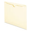 Manila File Jackets, 2-ply Straight Tab, Letter Size, Manila, 100/box