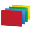 Colored File Jackets With Reinforced Double-ply Tab, Straight Tab, Letter Size, Assorted Colors, 100/box