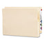 Manila End Tab File Pockets, 1.75" Expansion, Legal Size, Manila, 25/box