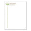 25% Cotton Business Paper, Red Margin Rule, 95 Bright, 20 Lb Bond Weight, 8.5 X 11, White, 500 Sheets/ream