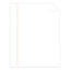 25% Cotton Business Paper, Red Margin Rule, 95 Bright, 20 Lb Bond Weight, 8.5 X 11, White, 500 Sheets/ream