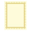 Premium Certificates, 8.5 X 11, Ivory/gold With Spiro Gold Foil Border,15/pack