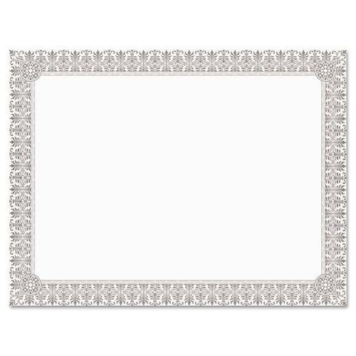 Premium Certificates, 8.5 X 11, Ivory/gold With Spiro Gold Foil Border,15/pack