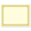 Premium Certificates, 8.5 X 11, Ivory/gold With Spiro Gold Foil Border,15/pack