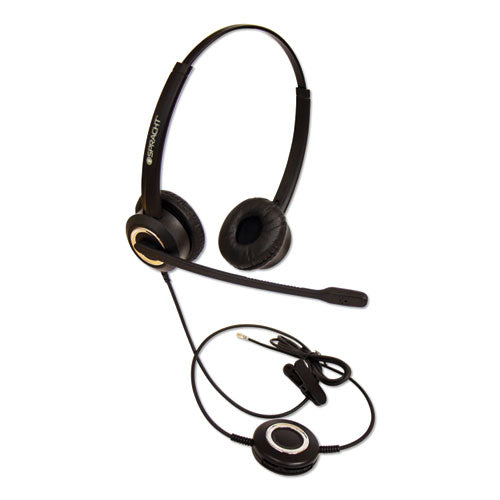 Zum Zumrj9b Binaural Over The Head Headset, Black