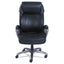 Cosset Big And Tall Executive Chair, Supports Up To 400 Lb, 19" To 22" Seat Height, Black Seat/back, Slate Base