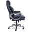 Cosset High-back Executive Chair, Supports Up To 275 Lb, 18.75" To 21.75" Seat Height, Black Seat/back, Slate Base