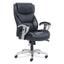 Emerson Big And Tall Task Chair, Supports Up To 400 Lb, 19.5" To 22.5" Seat Height, Black Seat/back, Silver Base