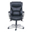 Emerson Big And Tall Task Chair, Supports Up To 400 Lb, 19.5" To 22.5" Seat Height, Black Seat/back, Silver Base