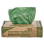Controlled Life-cycle Plastic Trash Bags, 33 Gal, 1.1 Mil, 33" X 40", Green, 40/box