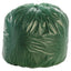 Controlled Life-cycle Plastic Trash Bags, 33 Gal, 1.1 Mil, 33" X 40", Green, 40/box