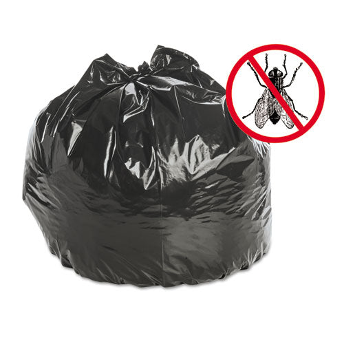Insect-repellent Trash Bags, 35 Gal, 2 Mil, 33" X 45", Black, 80/box