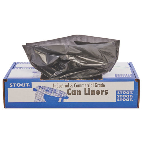Total Recycled Content Plastic Trash Bags, 30 Gal, 1.3 Mil, 30" X 39", Brown/black, 100/carton