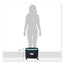 Single-drawer Mobile Filing Cabinet, 1 Legal/letter-size File Drawer, Black/teal, 14.75" X 18.25" X 12.75"