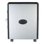 Mobile Filing Cabinet With Metal Siding, 2 Letter-size File Drawers, Silver/black, 19" X 15" X 23"