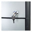 Mobile Filing Cabinet With Metal Siding, 2 Letter-size File Drawers, Silver/black, 19" X 15" X 23"