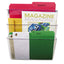Wall File, 3 Sections, Letter Size, 13" X 4" X 14",  Clear, 3/set