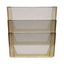 Wall File, 3 Sections, Letter Size, 13" X 4" X 14",  Smoke, 3/set