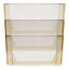 Wall File, 3 Sections, Legal Size, 16" X 4" X 14", Smoke, 3/set