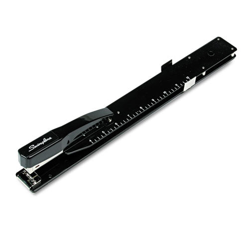 Heavy-duty Long Reach Stapler, 20-sheet Capacity, 12" Throat, Black