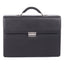 Milestone Briefcase, Fits Devices Up To 15.6", Leather, 5 X 5 X 12, Black