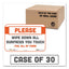 Besafe Messaging Repositionable Wall/door Signs, 9 X 6, Please Wipe Down All Surfaces You Touch, White, 30/carton
