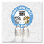 Besafe Messaging Education Floor Signs, Leave Some Space; Stay At Arms Length; Be Safe, 12" Dia, White/blue, 6/pack