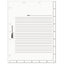 Medical Chart Index Divider Sheets, Untabbed, 11 X 8.5, Manila, 400/box
