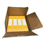 File Pocket Handles, 9.63 X 2, Yellow/white, 4/sheet, 12 Sheets/pack