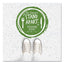 Besafe Messaging Floor Decals, Be Smart Stand Apart; Knife/fork; Thank You, 12" Dia., Green/white, 6/carton
