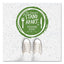 Besafe Messaging Floor Decals, Be Smart Stand Apart; Knife/fork; Thank You, 12" Dia., Green/white, 60/carton