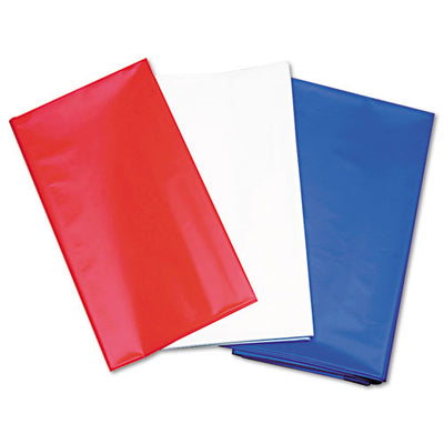 Table Set Rectangular Table Covers, Heavyweight Plastic, 54" X 108", White, 24/carton