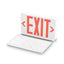 Led Exit Sign, Polycarbonate, 12.25 X 2.5 X 8.75, White