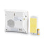 Wireless Doorbell, Battery Operated, 1.38 X 0.75 X 3.5, Bone