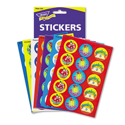 Stinky Stickers Variety Pack, Positive Words, Assorted Colors, 300/pack