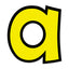 Ready Letters Playful Combo Set, Yellow, 4"h, 216/set