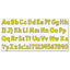 Ready Letters Playful Combo Set, Yellow, 4"h, 216/set