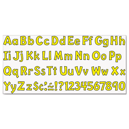 Ready Letters Playful Combo Set, Yellow, 4"h, 216/set