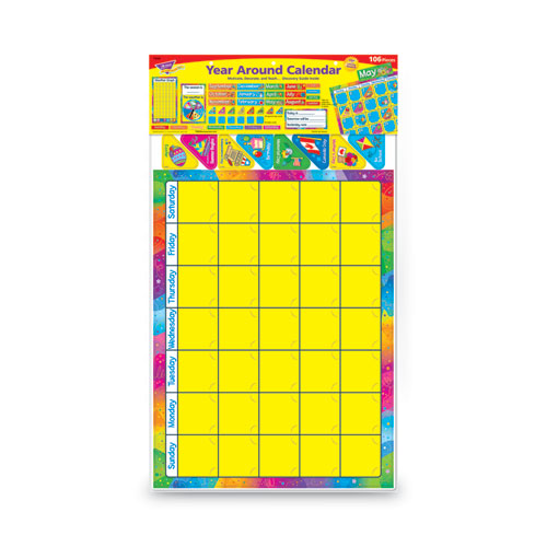 Year Around Calendar Bulletin Board Set, 22" X 17"