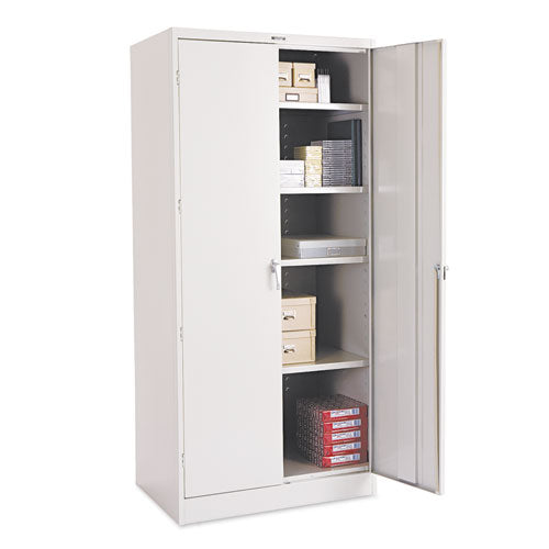 78" High Deluxe Cabinet, 36w X 18d X 78h, Light Gray