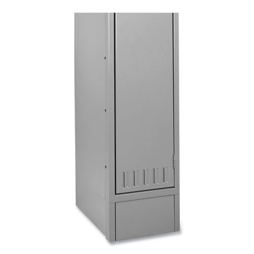 Optional Locker Base, 12w X 18d X 6h, Medium Gray
