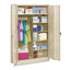 Jumbo Combination Steel Storage Cabinet, 48w X 24d X 78h, Light Gray