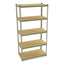 Stur-d-stor Shelving, Five-shelf, 36.5w X 18.5d X 72h, Sand