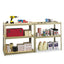 Stur-d-stor Shelving, Five-shelf, 36.5w X 18.5d X 72h, Sand